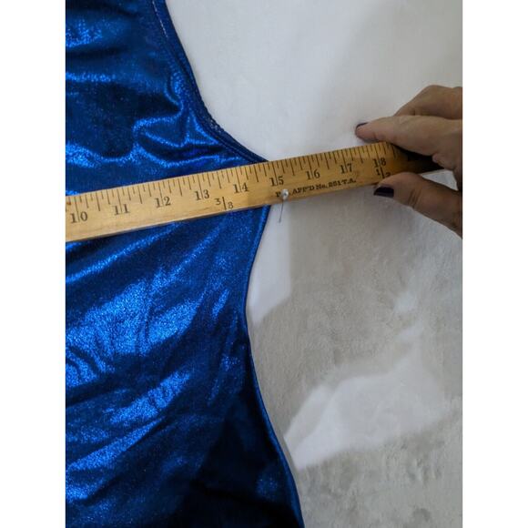 ZKQL Girls leotard Small Rhinestones Bust 30" And Hips 28" Unstretched preowned - Picture 5 of 7